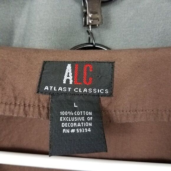 ALC At last Classics Large 3/4 Sleeve Brown Beaded Embroidered V Neck Blouse L - Picture 3 of 14
